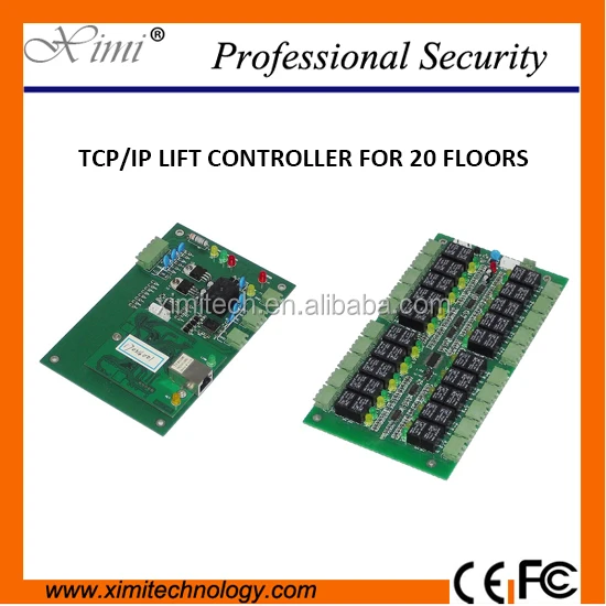 Tcp/Ip 20 этажей отпечатков пальцев и Rfid Лифт контроля доступа доска Лифт контроллер системы