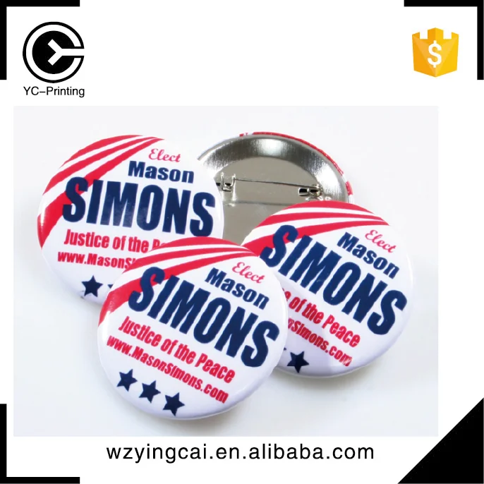 
Custom bulk blank industrial service department empty tin button badge pin machine 