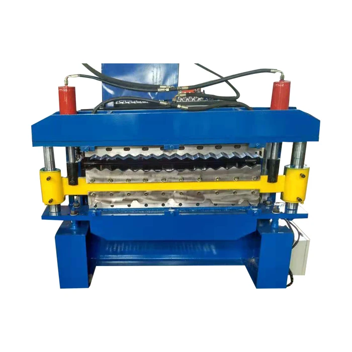 
Aluminium roofing sheet double steel deck making roll forming machine 
