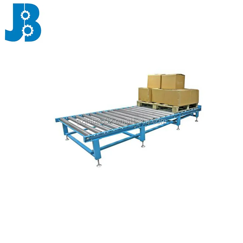 Chain roller conveyor system line, pallet roller conveyor
