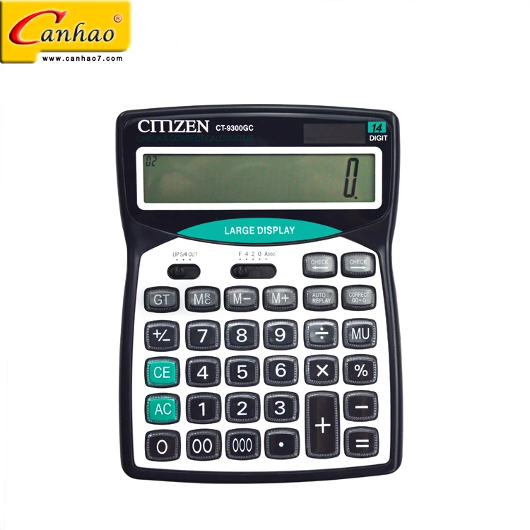 112 step check 14 digits large display calculator