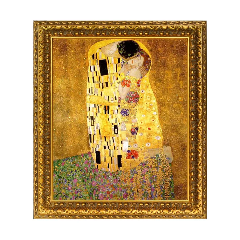 SOA Arts Wholesale Large Sizes  Silver and Gold Antique Painting Picture Frame Wood Digital Printing