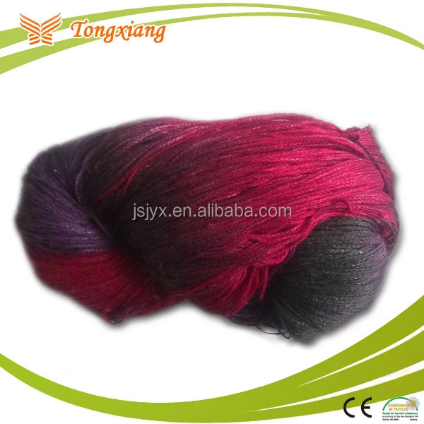 color core spun yarn dyed on cone 48/2 viscose nylon pbt
