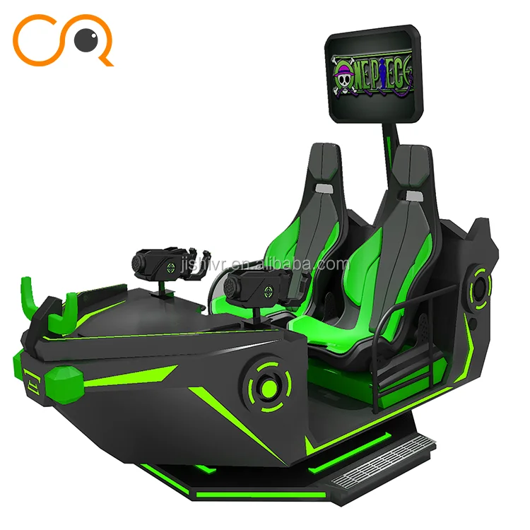 Interactive Virtual Reality Shooting Simulator VR Pirate Boat 3DOF Electric Platform 9D VR Game Machine