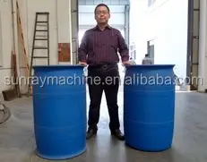 Blow molding machine for making 200 litre drums offer the containment of a closed top with a greater volume