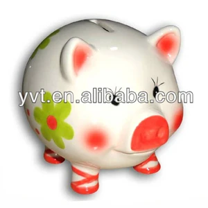 Ceramic Cow Piggy Bank Animal Coin Bank Home Decor Children Gifts Money Box
