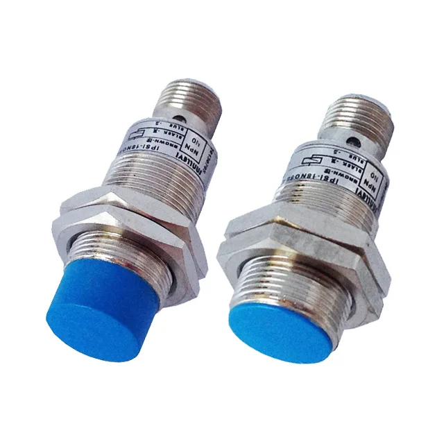 M18 4 Pin Connector Short Housing Inductive Proximity Sensor Switch 5Vdc/12V/24VDC NPN/PNP NO+NC Output IP67 Waterproof (IBEST)