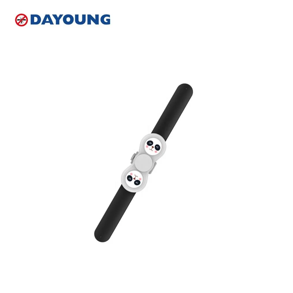 Chick,Pig, Monkey, Panda design silicone Natural essence oil Insect Repellent Band with rolling cartoon design active refills