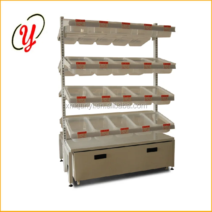 
superior quality metal used supermarket rack snack promotion integrated display 