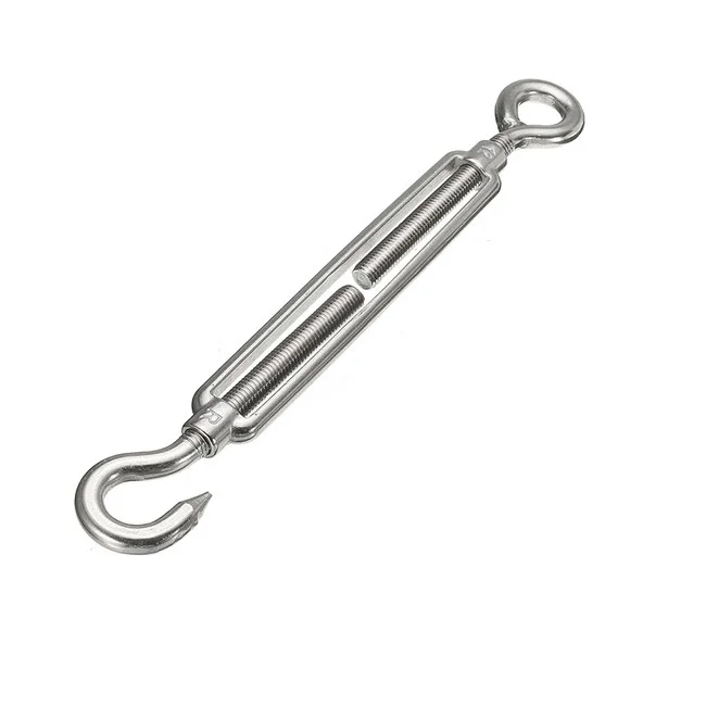Stainless steel furniture decorative turnbuckle hardware with eye and hook for lifting