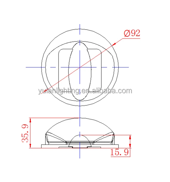 borosilicate Glass LED lens for street light