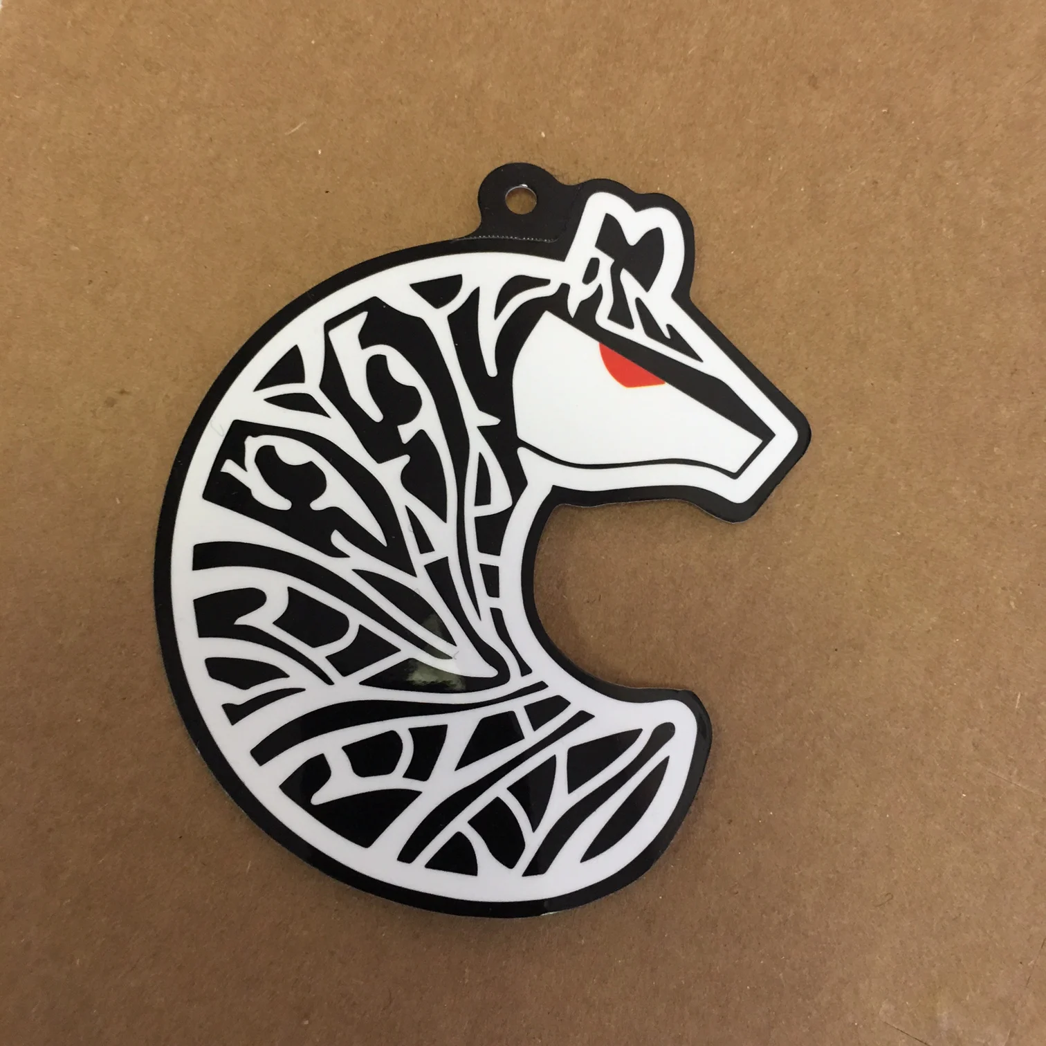 Custom pattern coating waterproof die cut car refrigerator magnetic stickers