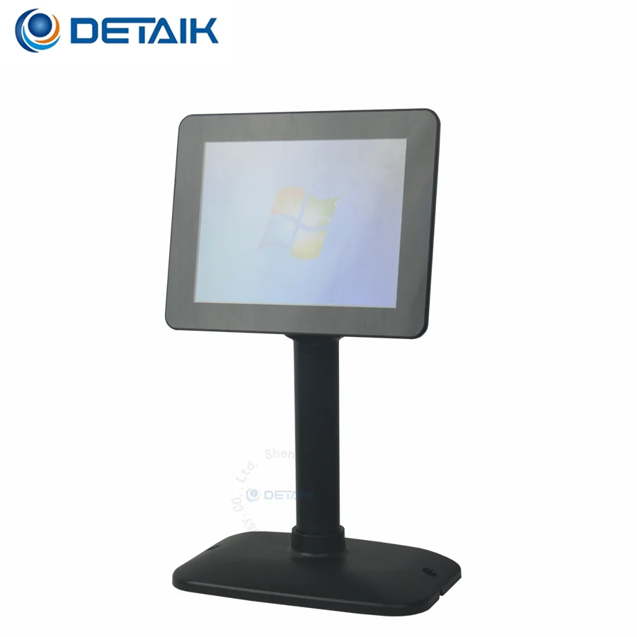 Height Adjustable 8 Inch TFT LCD USB VGA HDMIed Rear Screen Customer Display for POS