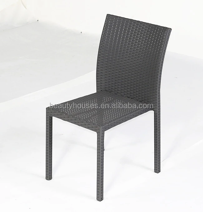 7 pcs. Outdoor Brown Wicker Patio Dining Table