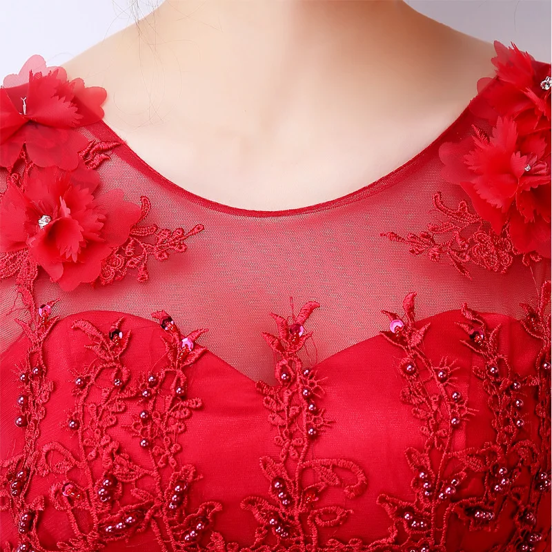 
Q029 Red Lace mother of the bride evening Dress Big Arms bohemian style mother of the bride dress 