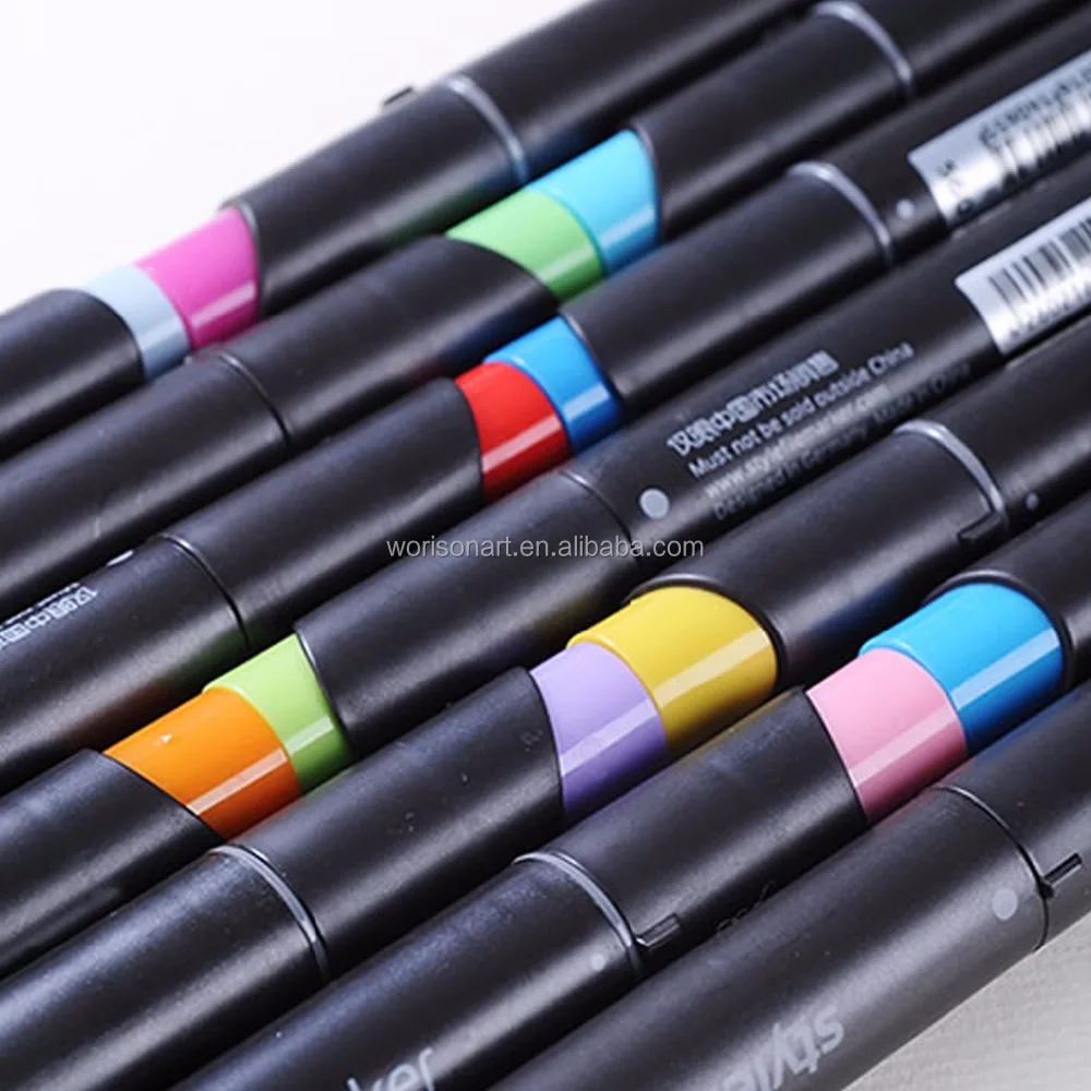 Dual Tip Art Markers,Permanent Marker Pens Perfect for Illustration Adult Coloring Sketching and Card Making
