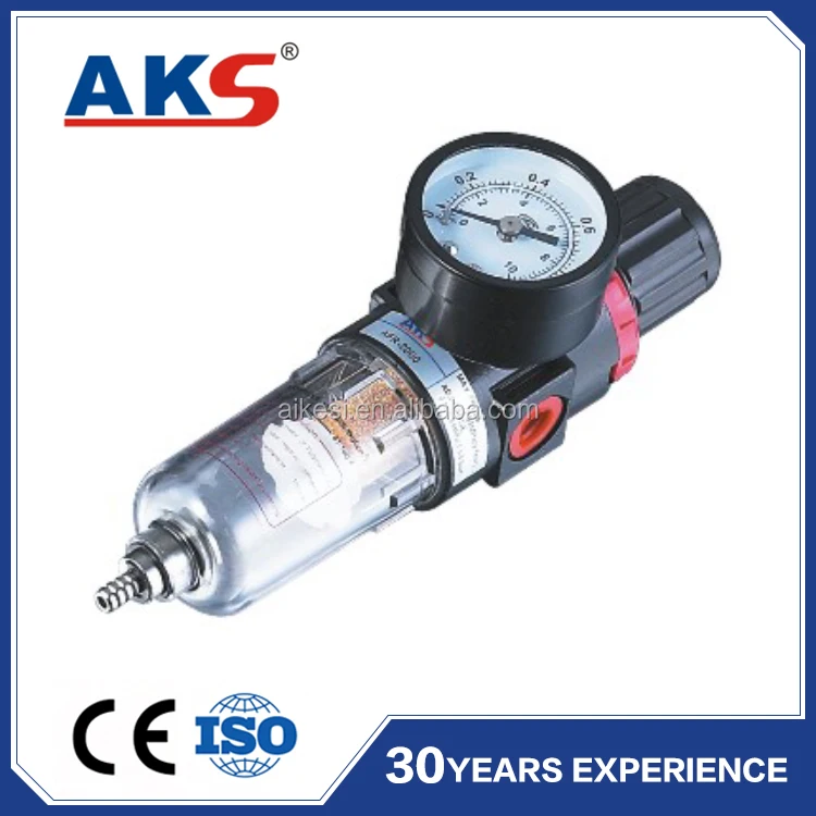 AKS high quality Airtac air regulator filter of AFR2000 /BFR2000 /air pressure regulator together with pressure gauges
