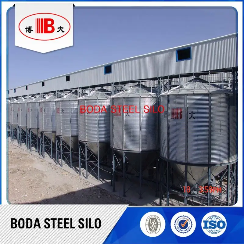 galvanized chicken feed 10 ton silo tank