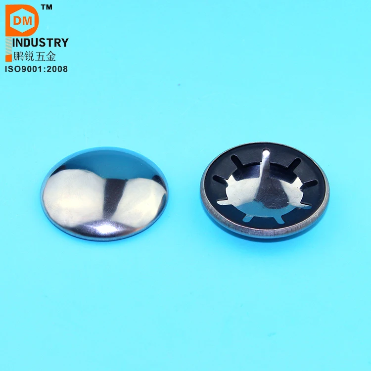 Best Quality D type capped push-on starlock washer with curl edges