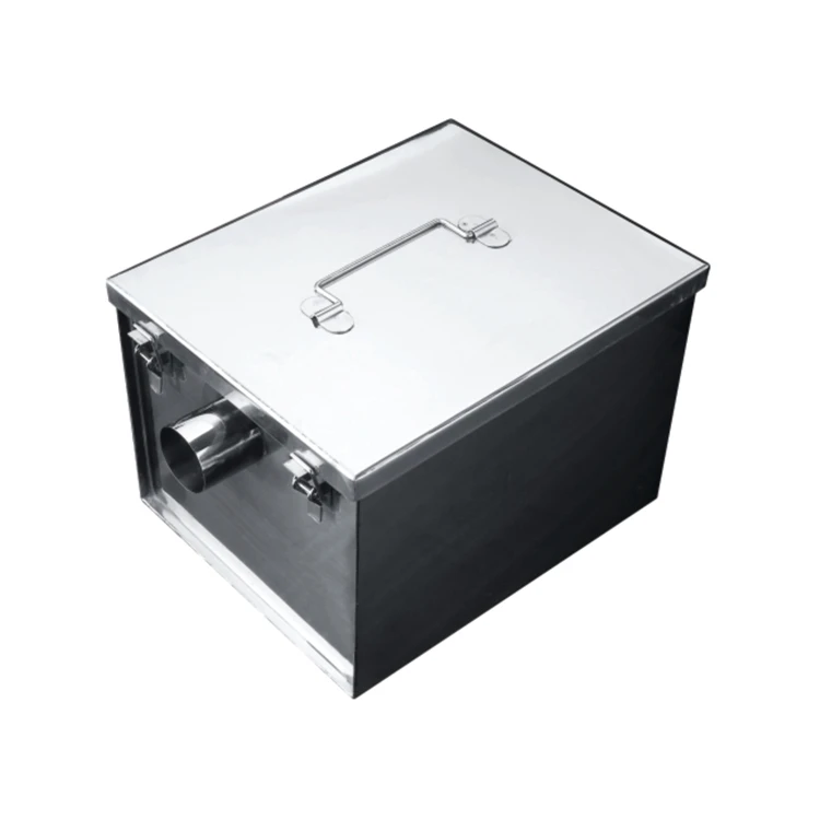  Portable Stainless Steel Kitchen Under Sink Grease Trap Oil Water Separator Restaurant Interceptor Sewage Treatment