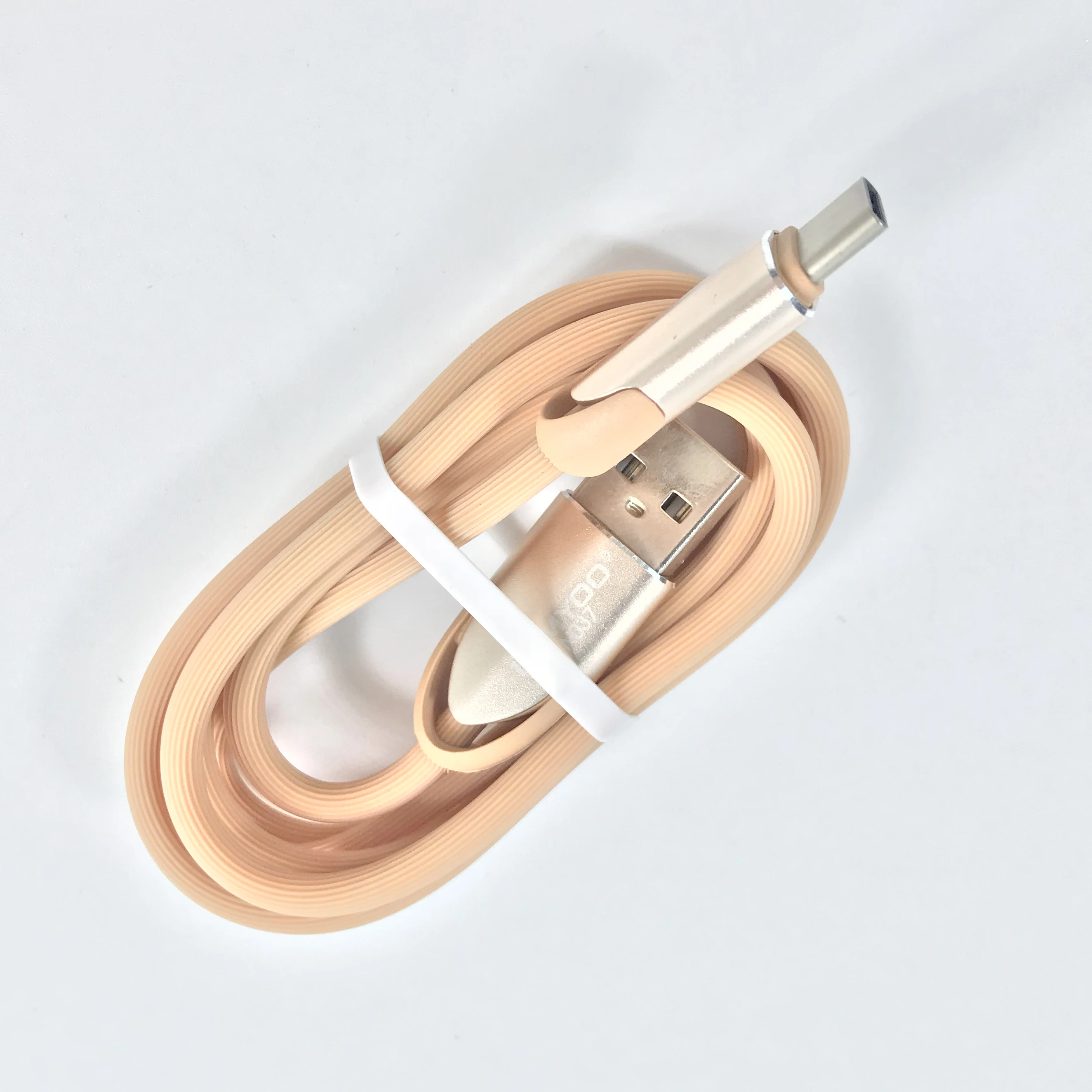 
Data Transmission Charging 2A Round 1 Meter Aluminum Alloy PVC Jacket USB Charger Cable for iPhone Huawei Samsung Phones 