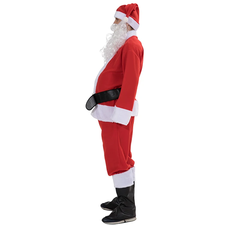 christmas happy new year adult man Diamond velvet santa claus costume for men cosplay fancy dress suit