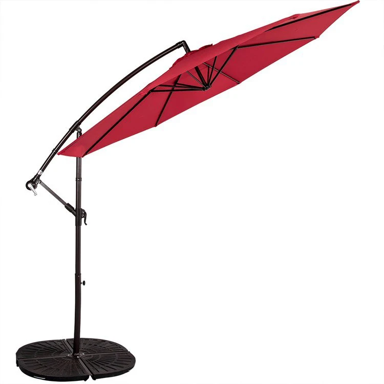 Good Supplier Umbrella Patio Fan Shaped Resin Beach Umbrella Base