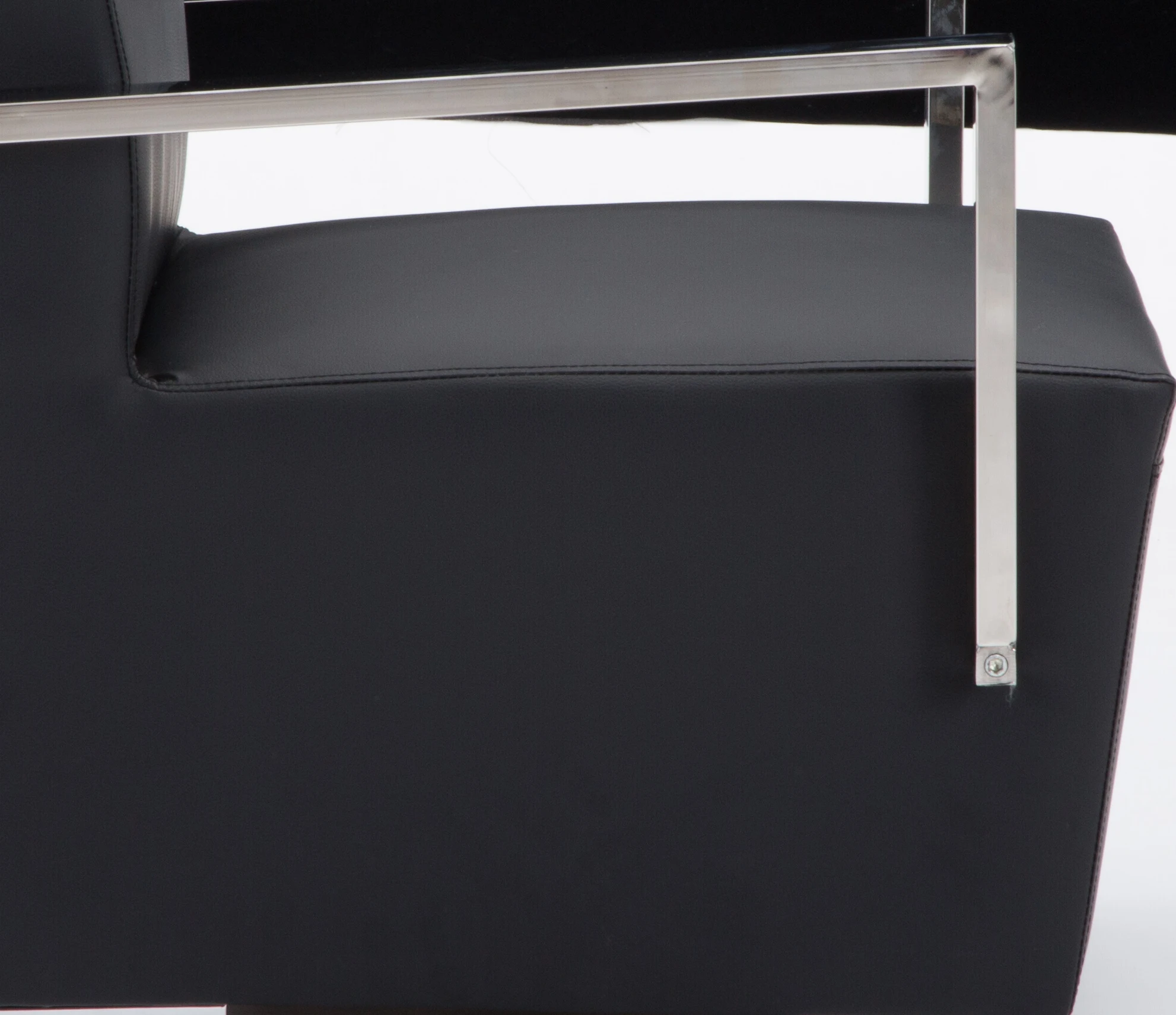 david  HL-6026 stainless steel mideast style leather single waiting room visiting office sofa