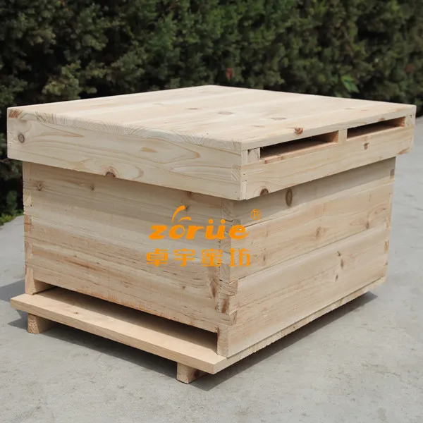 One Single Layer Apis Mellifera  Fir Wooden Langstroth Bee Hive