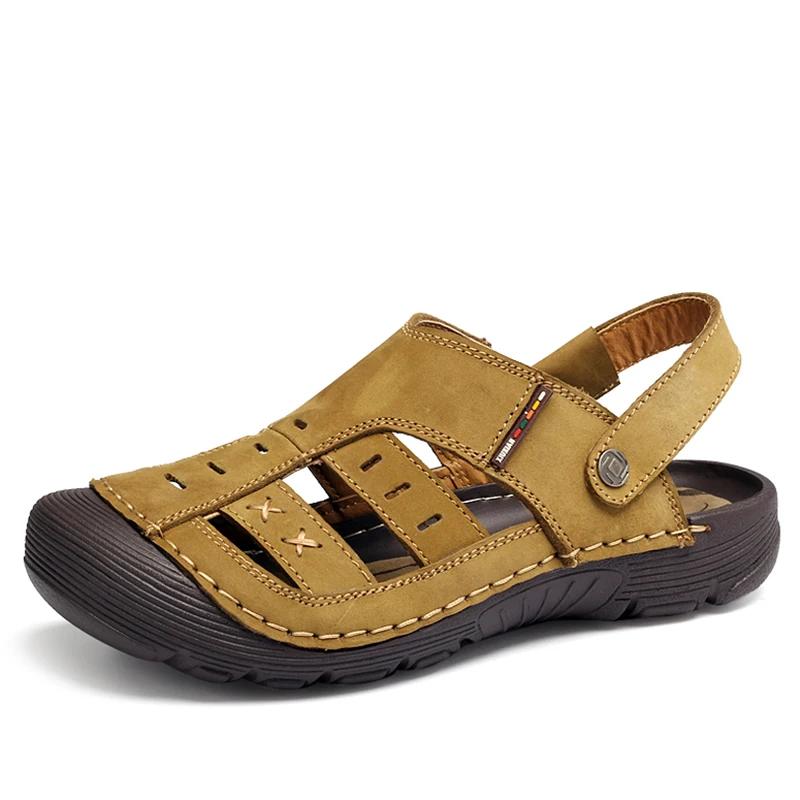 Topsion Best Selling Products In Ethiopia Spanish Genuine Leather Mans Sandal Shoes