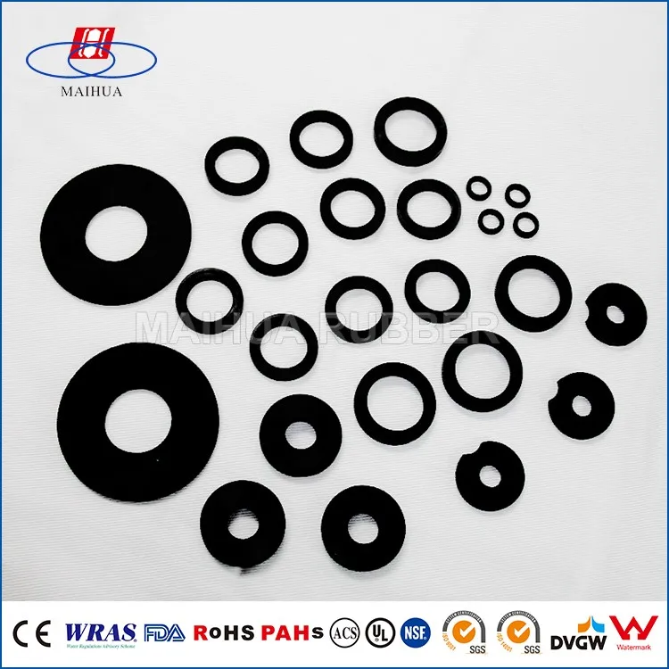 Silicone flat waterproof round rubber ring gasket for faucets