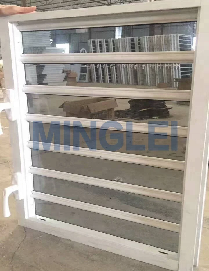 Minglei Aluminum louvered jalousie windows with glass shutter
