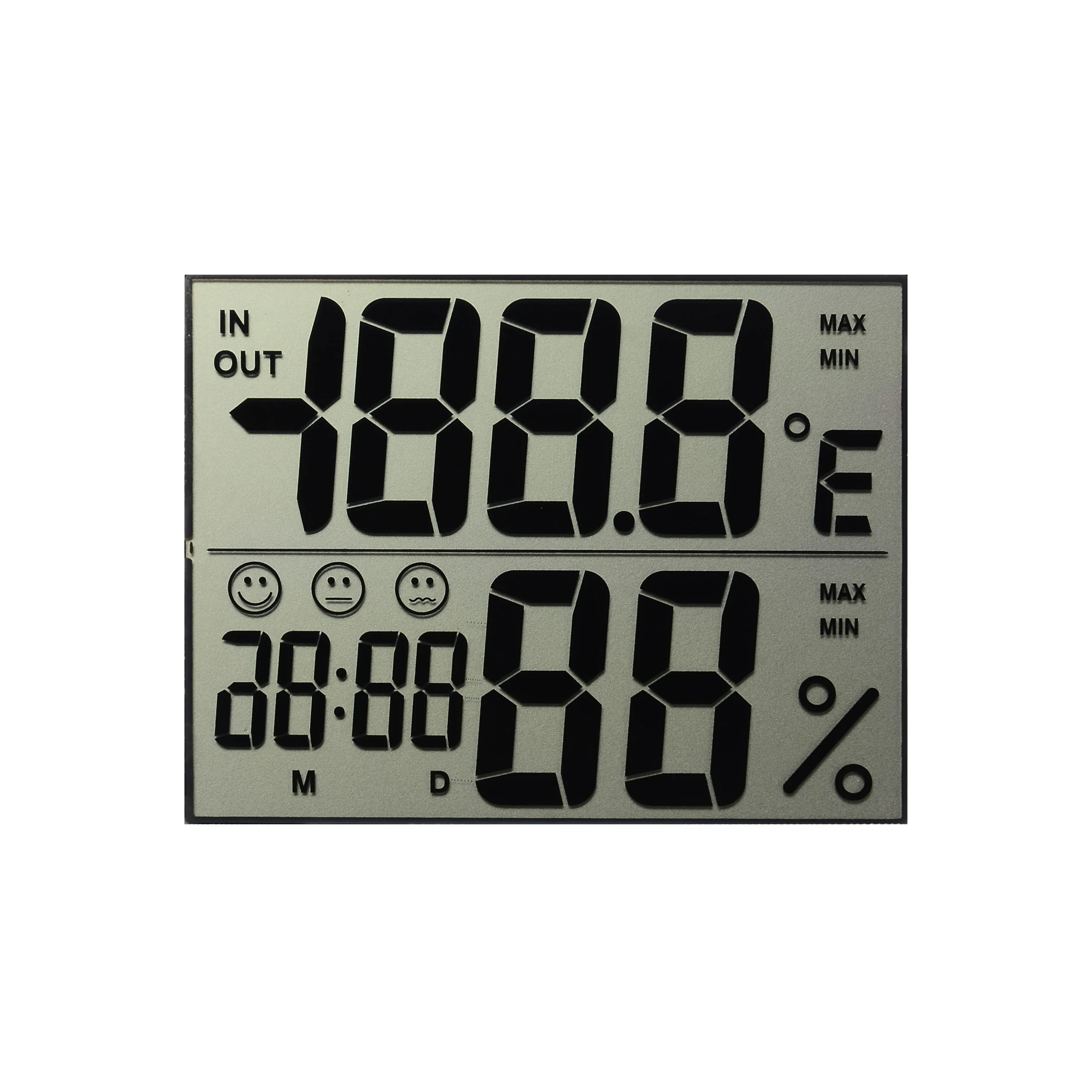 6 Digit 7 Segment LCD Humidity and Temperature Display Module