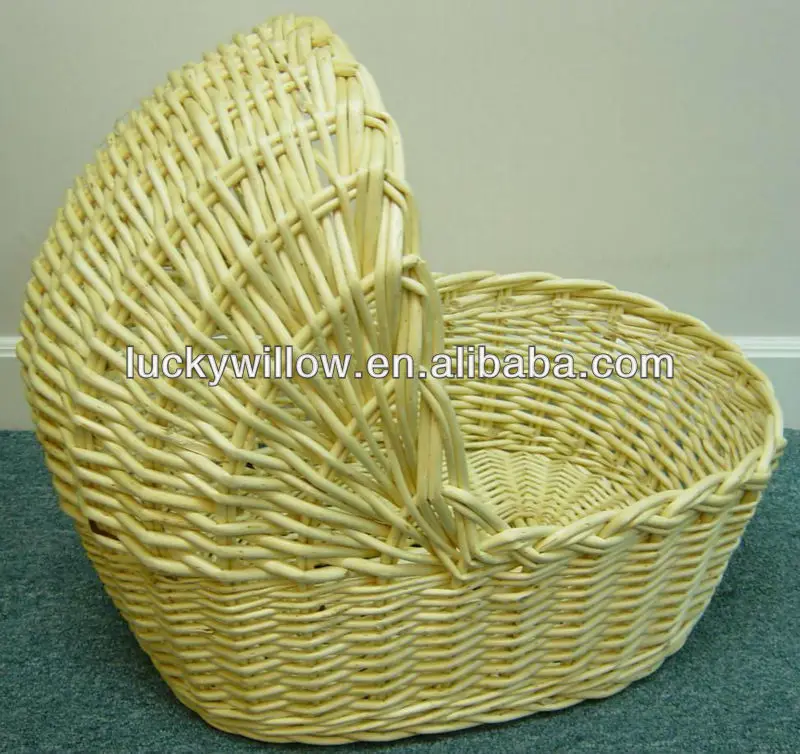 
Wicker baby moses pram basket for gift 