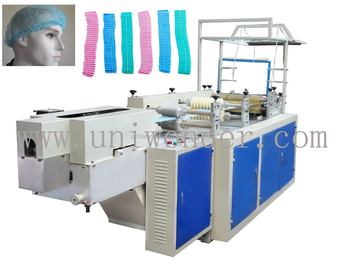 
automatic higher speed PP bouffant cap making machine 
