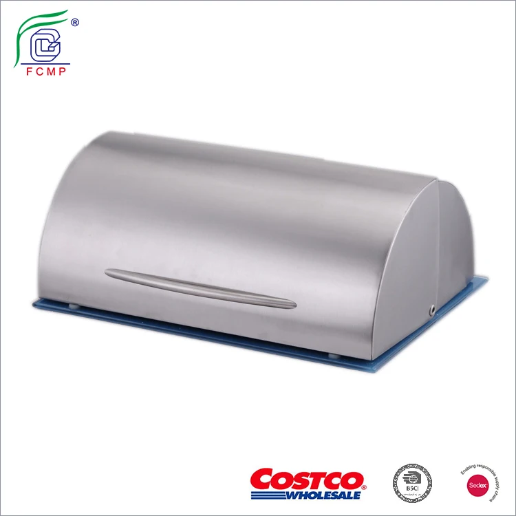 Из нержавеющей стали бен хлеб с стеклянное основание