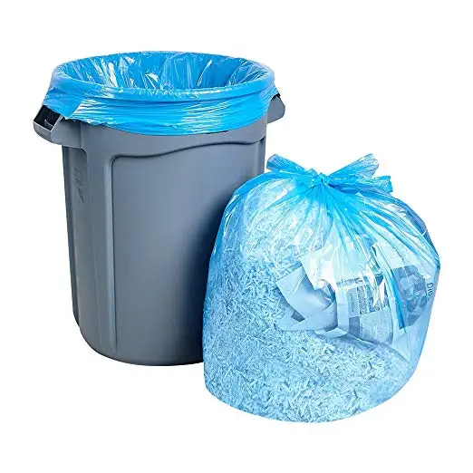 Recycling Trash Bags 55 Gallon, Large Blue Plastic Garbage Bags