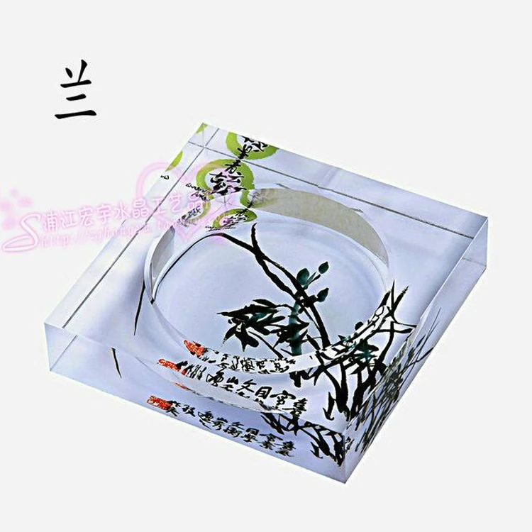 Classical luxury handy crystal ashtray wholesale