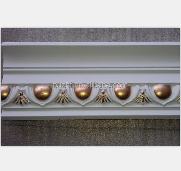 beatiful building material Home Decor Pu Foam Crown Molding/ Pu Cornice