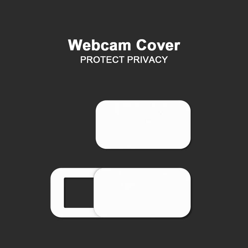 High quality ABS plastic laptop webcam cover black with OEM logo for laptop/computer/mobile phone camera