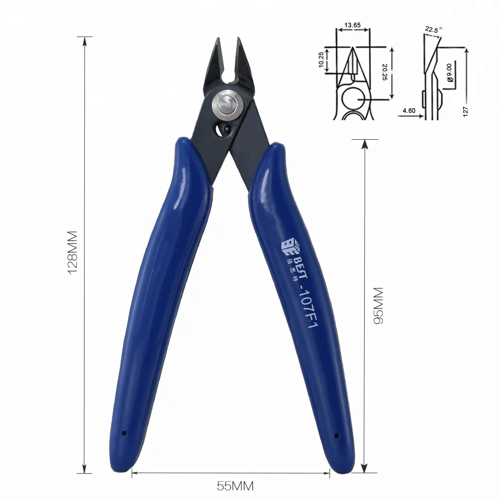 BESTOOL BST-107F1 Hand tool Electronic Wire Cable Specification Plastic Wire Cable Cutter Side Cutting Pliers