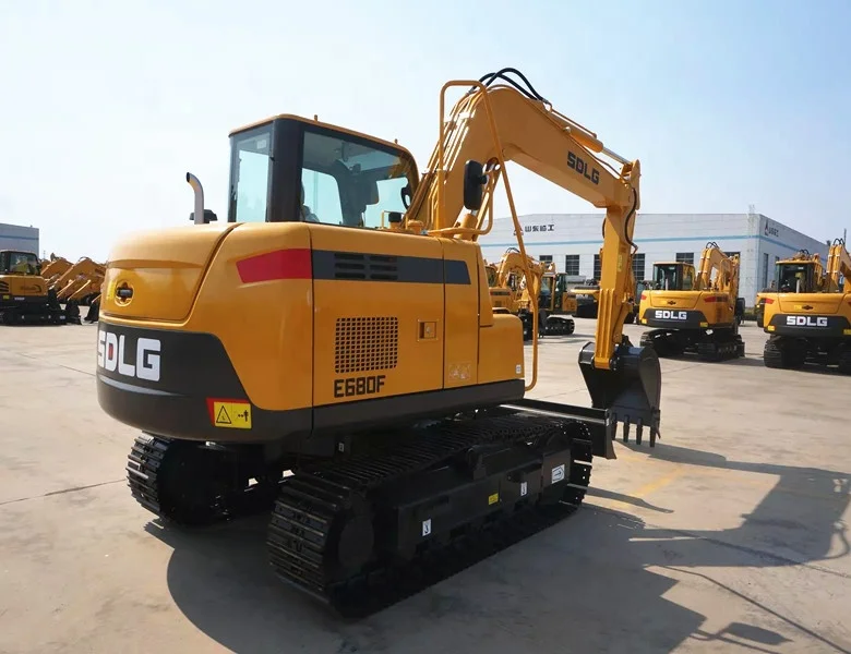 China made 8 ton mini crawler excavator SDLG E680F