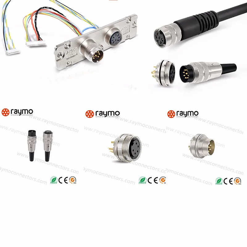 Equivalent Binders Amphenol Lumberg M6 8pin Aisg Male Panel Mount Connector