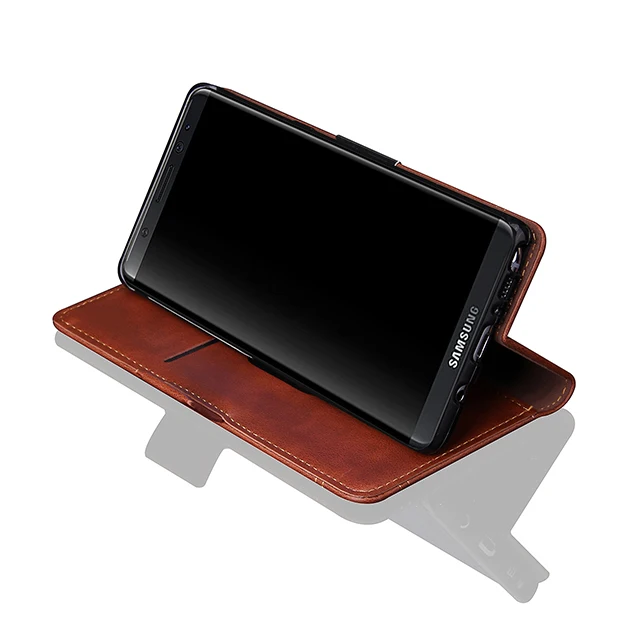 Flip stand Pu leather stand Mobile Phone case for Sansung note 8