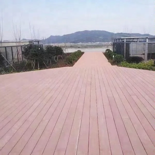 Factory Supply Cheap Price 25mm High Strength Fireproof Non-asbestos Wood Texture Fiber Cement Garden Boards For Outdoor Floor