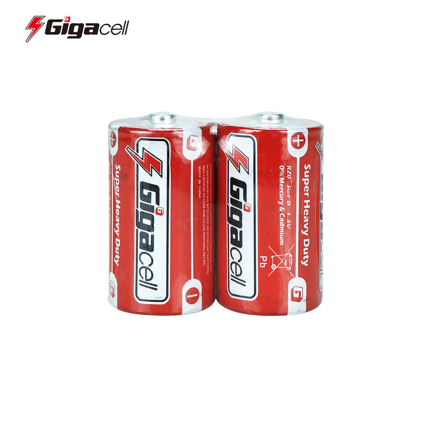 Size D battery Carbon Zinc R20 battery