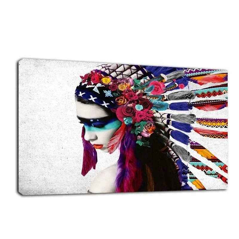 Пользовательский принт уникальная модель девушка стена искусство холст живопись