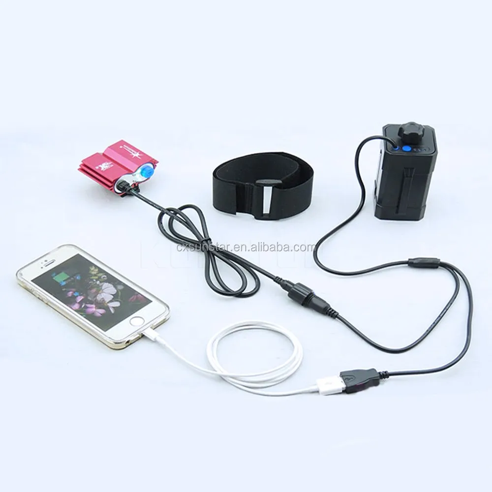 Rechargeable Waterproof 18650 Battery Box Case for Bike for Phones with DC USB Dual Ports