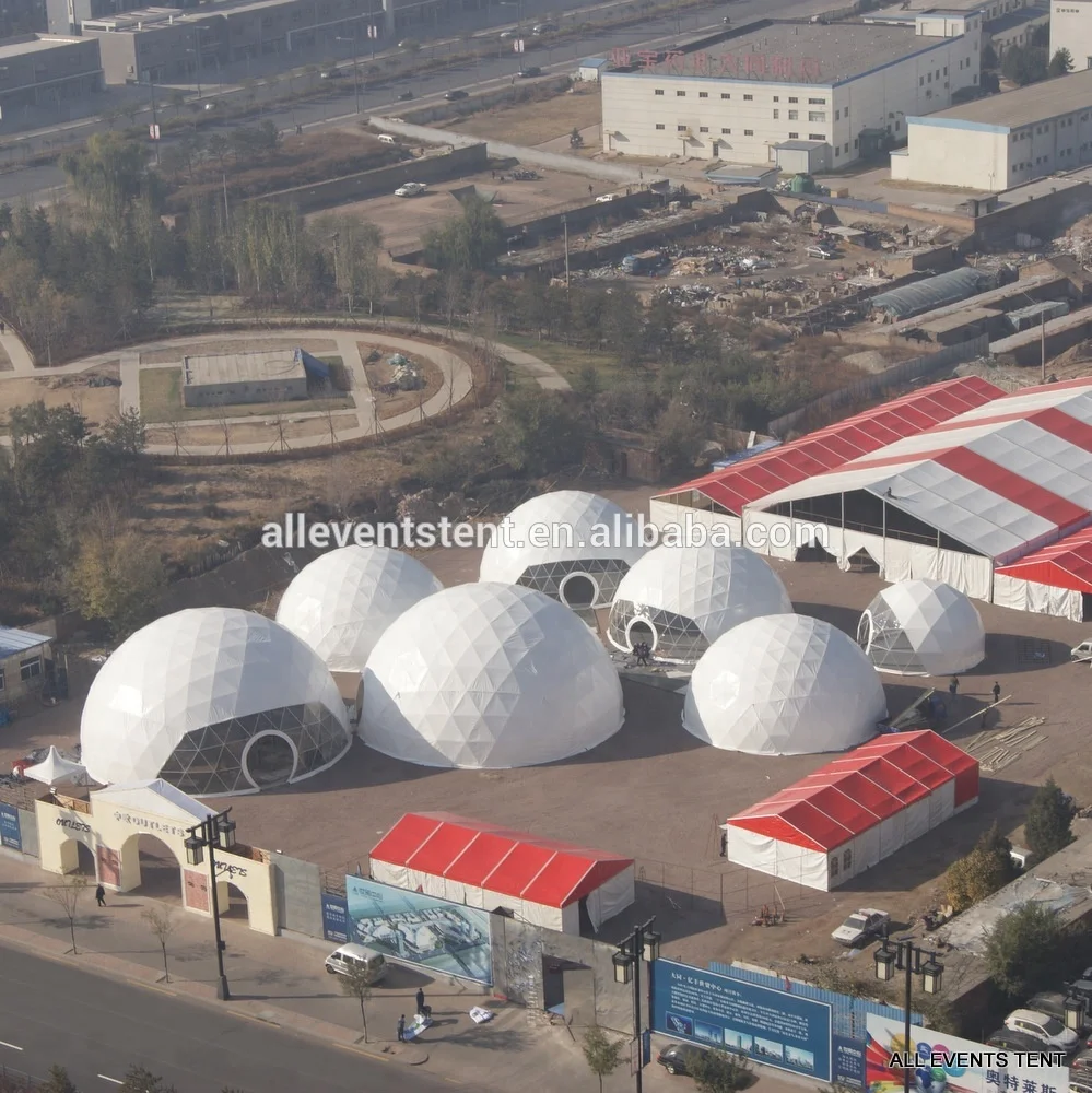 Steel structure geodesic dome kit tents for outdoor events