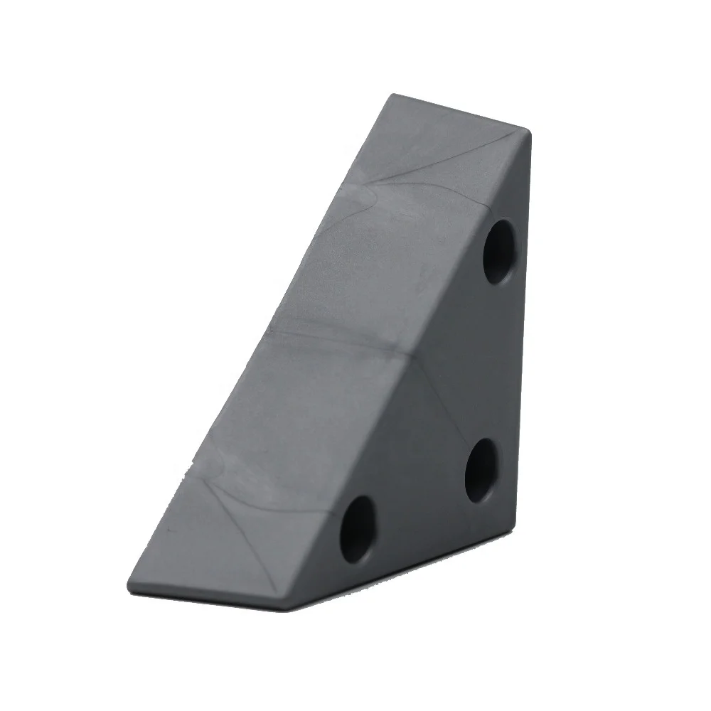 Tall Triangle Corner Plastic Sofa Legs In Silver Grey,sofa Leg Corner With Free Sample